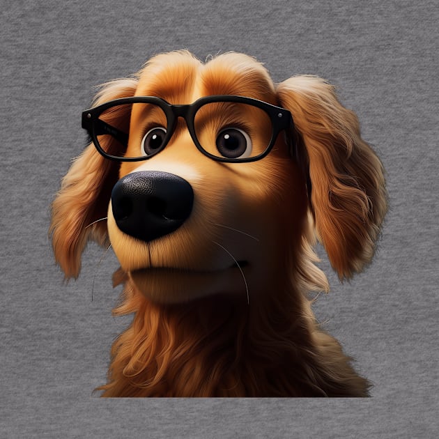 Golden Retriever Lilly with Glasses by goldenretriever_lilly